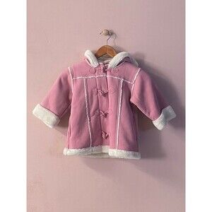 Just Friends Toddler Girl Pink Winter Coat Size 2T GUC
